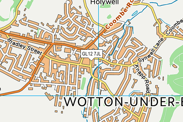 GL12 7JL map - OS VectorMap District (Ordnance Survey) GL12 7JL map - OS VectorMap District (Ordnance Survey)