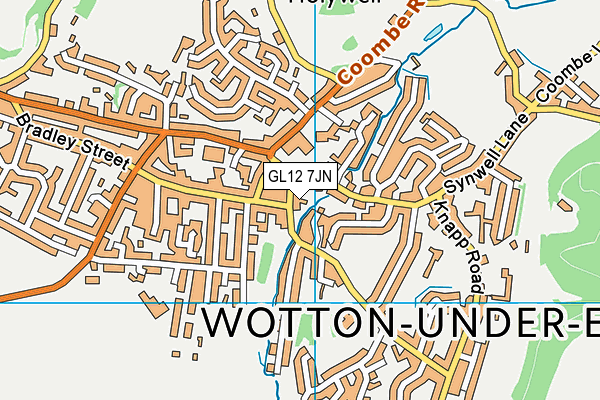 GL12 7JN map - OS VectorMap District (Ordnance Survey) GL12 7JN map - OS VectorMap District (Ordnance Survey)