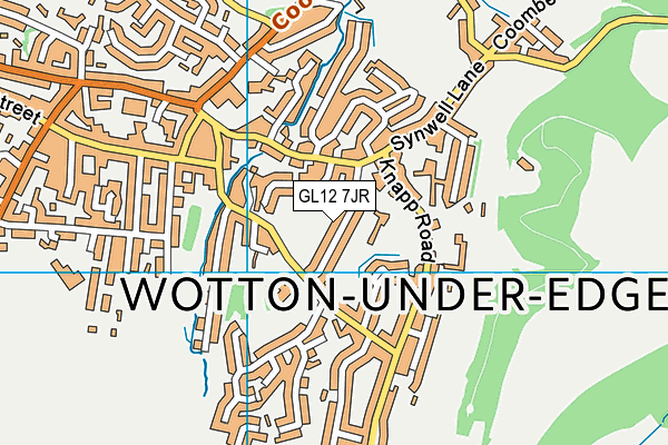 GL12 7JR map - OS VectorMap District (Ordnance Survey) GL12 7JR map - OS VectorMap District (Ordnance Survey)
