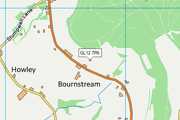 GL12 7PA map - OS VectorMap District (Ordnance Survey) GL12 7PA map - OS VectorMap District (Ordnance Survey)