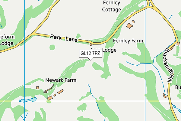 GL12 7PZ map - OS VectorMap District (Ordnance Survey) GL12 7PZ map - OS VectorMap District (Ordnance Survey)
