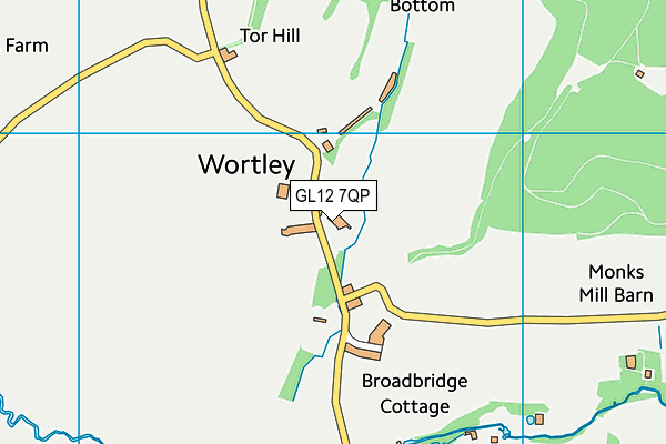 GL12 7QP map - OS VectorMap District (Ordnance Survey) GL12 7QP map - OS VectorMap District (Ordnance Survey)