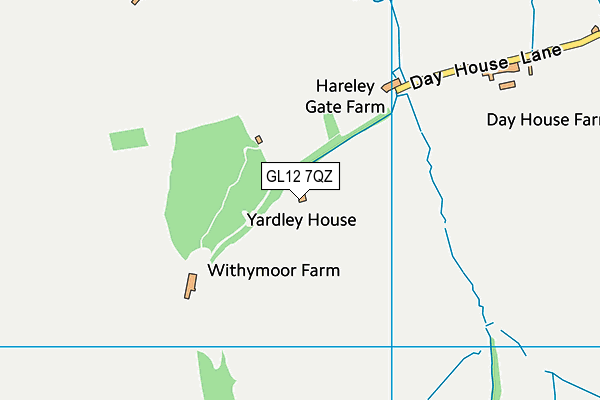 GL12 7QZ map - OS VectorMap District (Ordnance Survey) GL12 7QZ map - OS VectorMap District (Ordnance Survey)