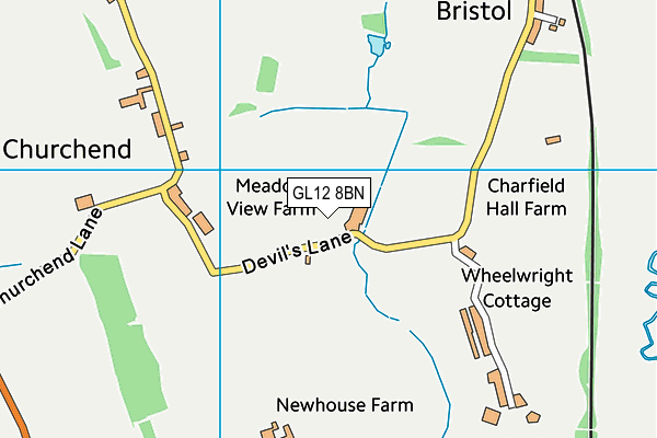 GL12 8BN map - OS VectorMap District (Ordnance Survey) GL12 8BN map - OS VectorMap District (Ordnance Survey)
