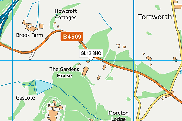 GL12 8HQ map - OS VectorMap District (Ordnance Survey) GL12 8HQ map - OS VectorMap District (Ordnance Survey)
