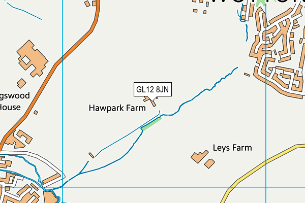 GL12 8JN map - OS VectorMap District (Ordnance Survey) GL12 8JN map - OS VectorMap District (Ordnance Survey)