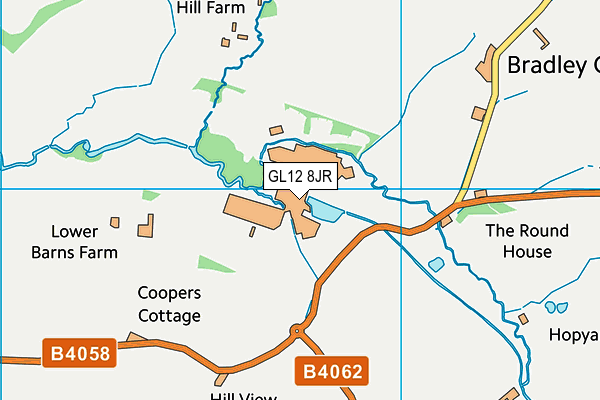 GL12 8JR map - OS VectorMap District (Ordnance Survey) GL12 8JR map - OS VectorMap District (Ordnance Survey)