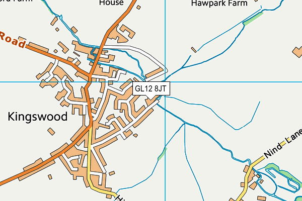 GL12 8JT map - OS VectorMap District (Ordnance Survey) GL12 8JT map - OS VectorMap District (Ordnance Survey)