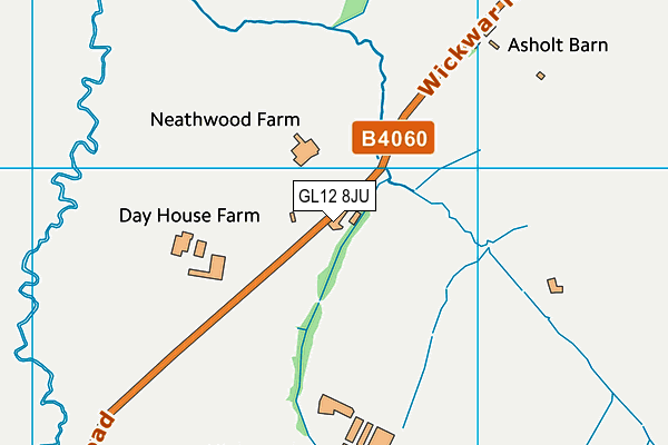GL12 8JU map - OS VectorMap District (Ordnance Survey) GL12 8JU map - OS VectorMap District (Ordnance Survey)