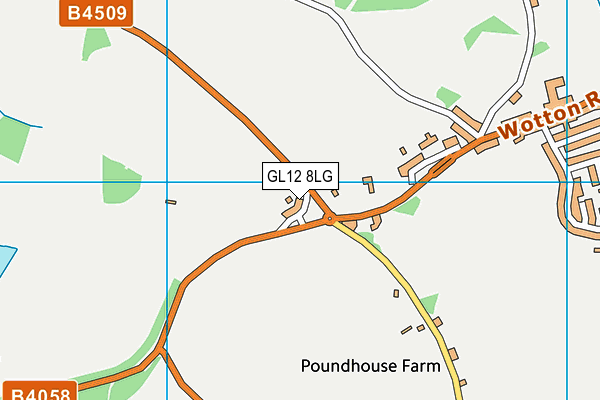 GL12 8LG map - OS VectorMap District (Ordnance Survey) GL12 8LG map - OS VectorMap District (Ordnance Survey)