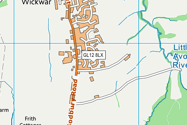 GL12 8LX map - OS VectorMap District (Ordnance Survey) GL12 8LX map - OS VectorMap District (Ordnance Survey)