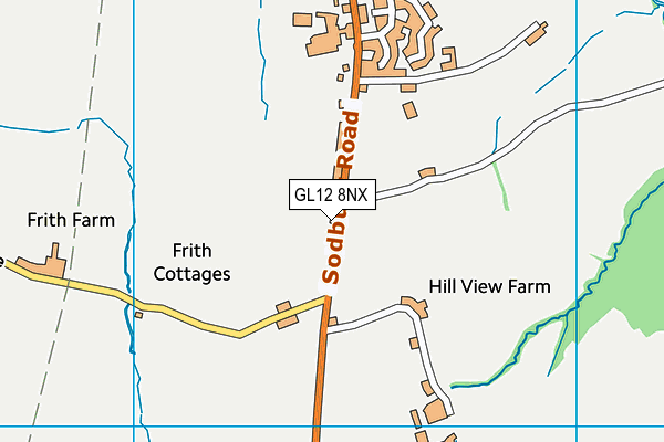 GL12 8NX map - OS VectorMap District (Ordnance Survey) GL12 8NX map - OS VectorMap District (Ordnance Survey)