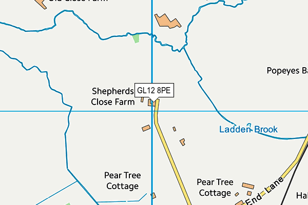 GL12 8PE map - OS VectorMap District (Ordnance Survey) GL12 8PE map - OS VectorMap District (Ordnance Survey)