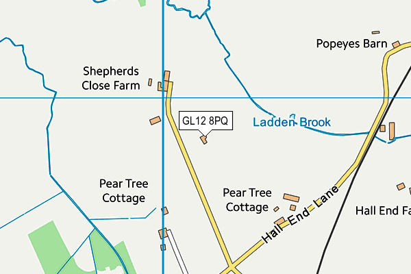 GL12 8PQ map - OS VectorMap District (Ordnance Survey) GL12 8PQ map - OS VectorMap District (Ordnance Survey)