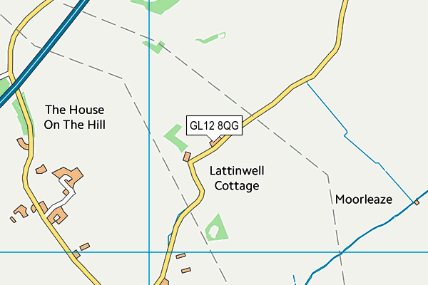 GL12 8QG map - OS VectorMap District (Ordnance Survey) GL12 8QG map - OS VectorMap District (Ordnance Survey)