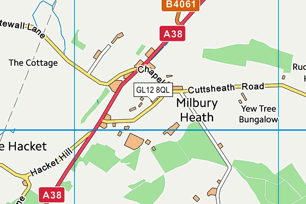 GL12 8QL map - OS VectorMap District (Ordnance Survey) GL12 8QL map - OS VectorMap District (Ordnance Survey)