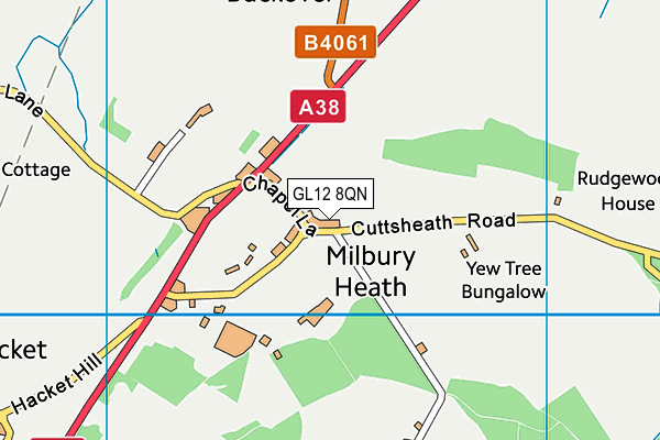 GL12 8QN map - OS VectorMap District (Ordnance Survey) GL12 8QN map - OS VectorMap District (Ordnance Survey)
