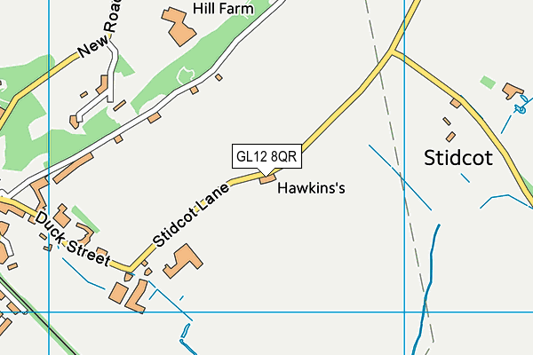 GL12 8QR map - OS VectorMap District (Ordnance Survey) GL12 8QR map - OS VectorMap District (Ordnance Survey)