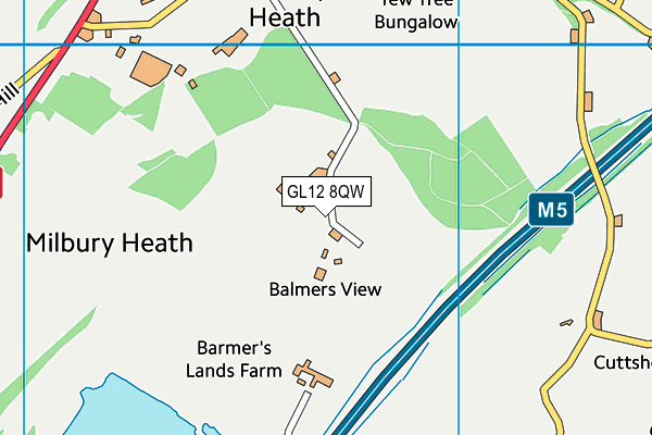 GL12 8QW map - OS VectorMap District (Ordnance Survey) GL12 8QW map - OS VectorMap District (Ordnance Survey)