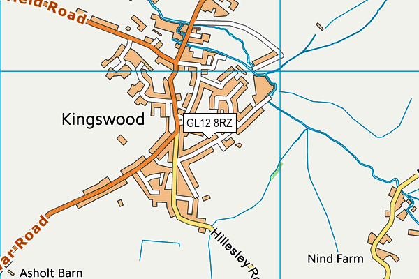 GL12 8RZ map - OS VectorMap District (Ordnance Survey) GL12 8RZ map - OS VectorMap District (Ordnance Survey)