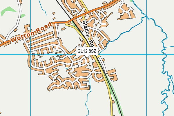 GL12 8SZ map - OS VectorMap District (Ordnance Survey) GL12 8SZ map - OS VectorMap District (Ordnance Survey)