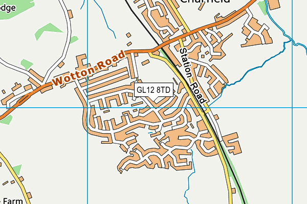 GL12 8TD map - OS VectorMap District (Ordnance Survey) GL12 8TD map - OS VectorMap District (Ordnance Survey)