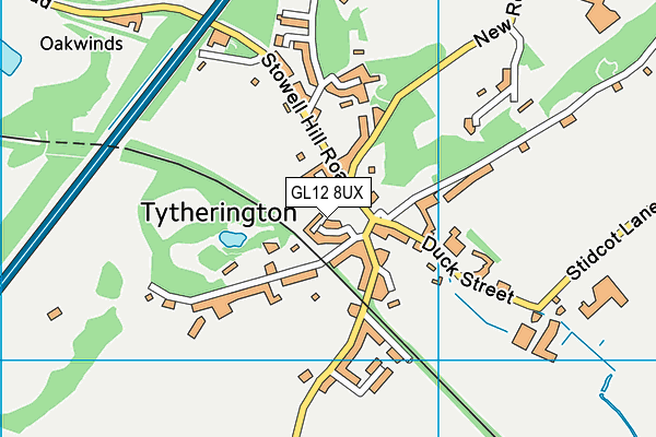 GL12 8UX map - OS VectorMap District (Ordnance Survey) GL12 8UX map - OS VectorMap District (Ordnance Survey)