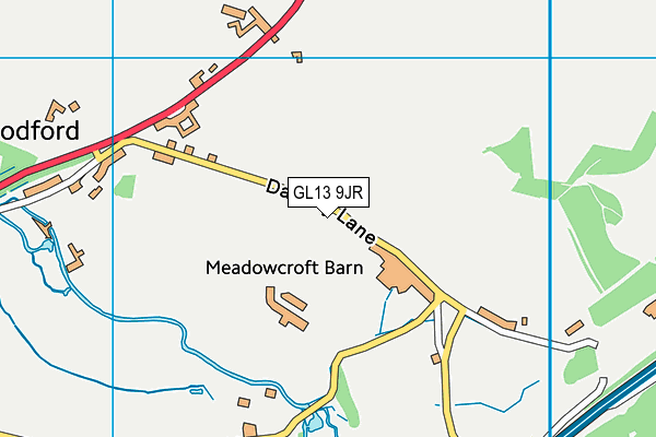 GL13 9JR map - OS VectorMap District (Ordnance Survey)
