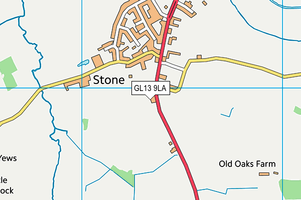 GL13 9LA map - OS VectorMap District (Ordnance Survey) GL13 9LA map - OS VectorMap District (Ordnance Survey)