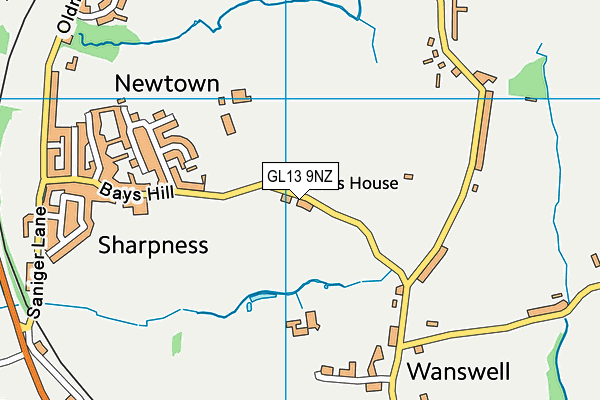 GL13 9NZ map - OS VectorMap District (Ordnance Survey) GL13 9NZ map - OS VectorMap District (Ordnance Survey)