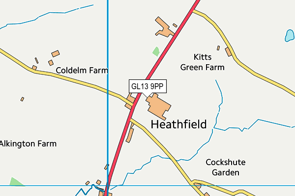 GL13 9PP map - OS VectorMap District (Ordnance Survey) GL13 9PP map - OS VectorMap District (Ordnance Survey)