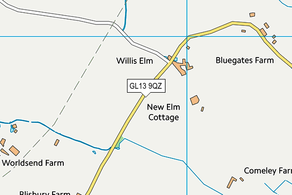 GL13 9QZ map - OS VectorMap District (Ordnance Survey) GL13 9QZ map - OS VectorMap District (Ordnance Survey)