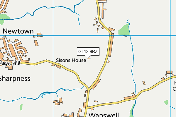 GL13 9RZ map - OS VectorMap District (Ordnance Survey) GL13 9RZ map - OS VectorMap District (Ordnance Survey)