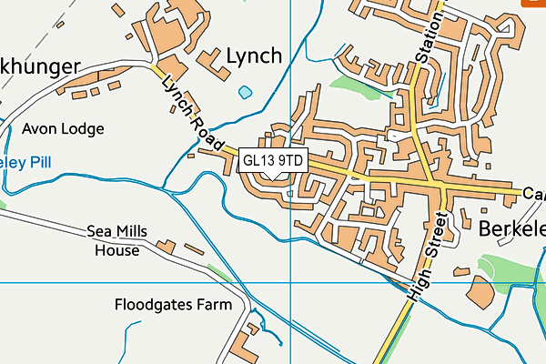 GL13 9TD map - OS VectorMap District (Ordnance Survey) GL13 9TD map - OS VectorMap District (Ordnance Survey)