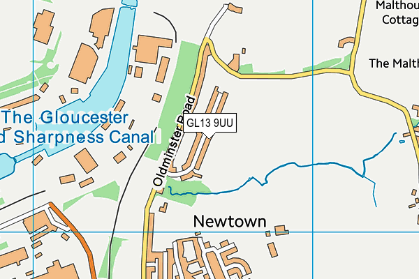 GL13 9UU map - OS VectorMap District (Ordnance Survey) GL13 9UU map - OS VectorMap District (Ordnance Survey)