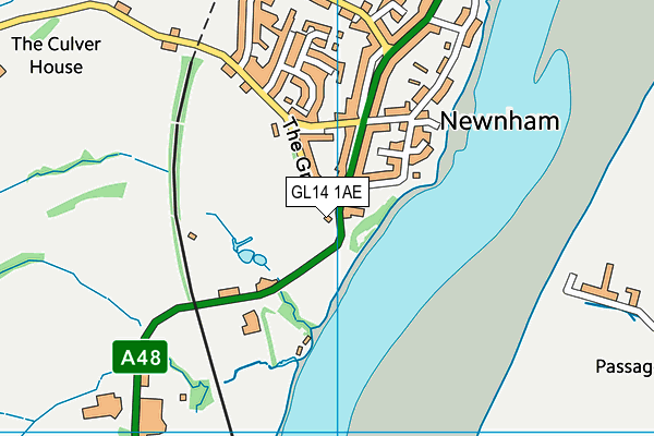 GL14 1AE map - OS VectorMap District (Ordnance Survey) GL14 1AE map - OS VectorMap District (Ordnance Survey)