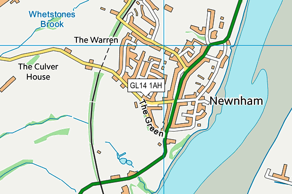GL14 1AH map - OS VectorMap District (Ordnance Survey) GL14 1AH map - OS VectorMap District (Ordnance Survey)