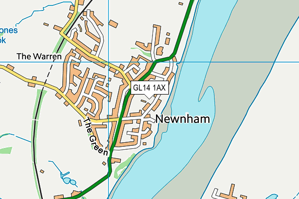 GL14 1AX map - OS VectorMap District (Ordnance Survey) GL14 1AX map - OS VectorMap District (Ordnance Survey)