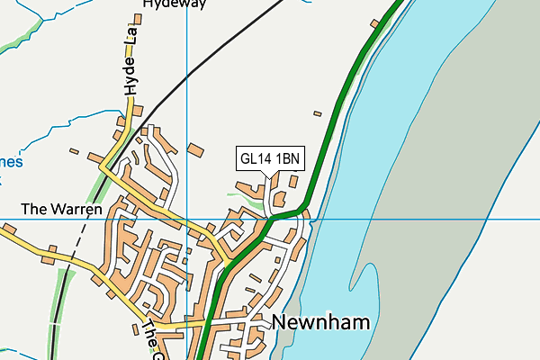 GL14 1BN map - OS VectorMap District (Ordnance Survey) GL14 1BN map - OS VectorMap District (Ordnance Survey)
