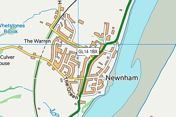 GL14 1BX map - OS VectorMap District (Ordnance Survey) GL14 1BX map - OS VectorMap District (Ordnance Survey)