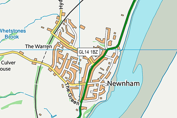 GL14 1BZ map - OS VectorMap District (Ordnance Survey) GL14 1BZ map - OS VectorMap District (Ordnance Survey)