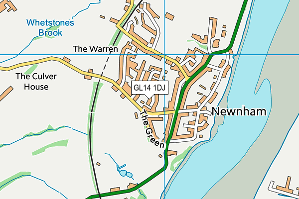 GL14 1DJ map - OS VectorMap District (Ordnance Survey) GL14 1DJ map - OS VectorMap District (Ordnance Survey)