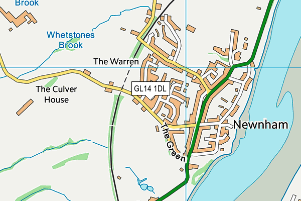 GL14 1DL map - OS VectorMap District (Ordnance Survey) GL14 1DL map - OS VectorMap District (Ordnance Survey)