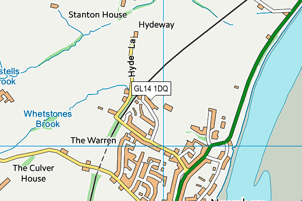 GL14 1DQ map - OS VectorMap District (Ordnance Survey) GL14 1DQ map - OS VectorMap District (Ordnance Survey)