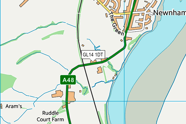 GL14 1DT map - OS VectorMap District (Ordnance Survey) GL14 1DT map - OS VectorMap District (Ordnance Survey)