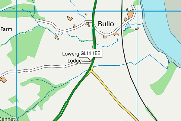 GL14 1EE map - OS VectorMap District (Ordnance Survey) GL14 1EE map - OS VectorMap District (Ordnance Survey)