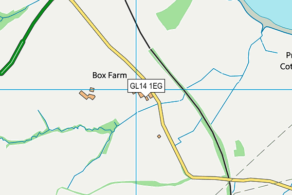 GL14 1EG map - OS VectorMap District (Ordnance Survey) GL14 1EG map - OS VectorMap District (Ordnance Survey)