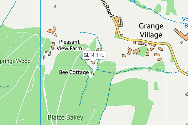 GL14 1HL map - OS VectorMap District (Ordnance Survey) GL14 1HL map - OS VectorMap District (Ordnance Survey)