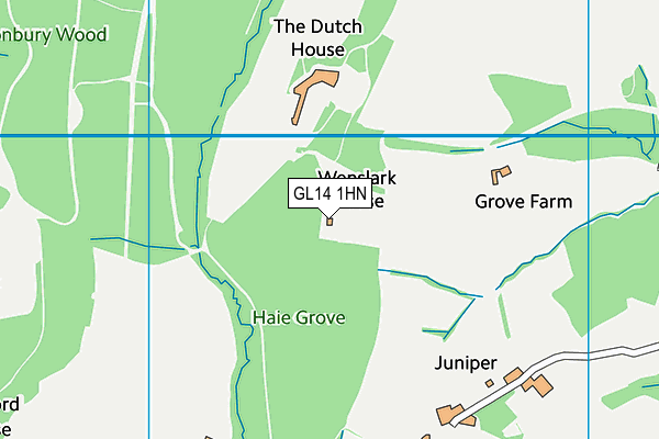 GL14 1HN map - OS VectorMap District (Ordnance Survey) GL14 1HN map - OS VectorMap District (Ordnance Survey)