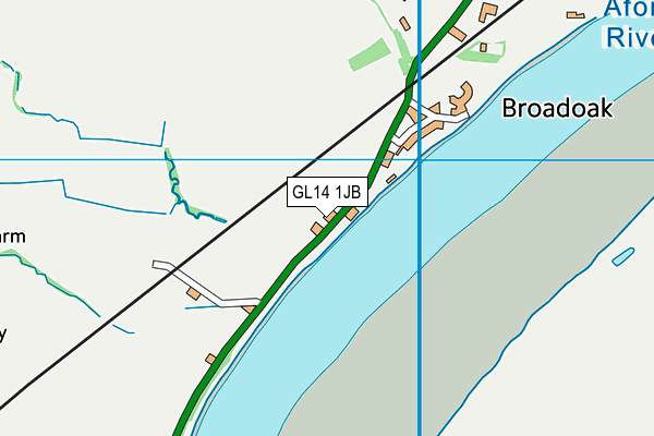 GL14 1JB map - OS VectorMap District (Ordnance Survey) GL14 1JB map - OS VectorMap District (Ordnance Survey)